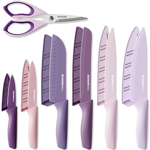 Knife Set 13 Pieces Kitchen Knives Set with Healthy Anti