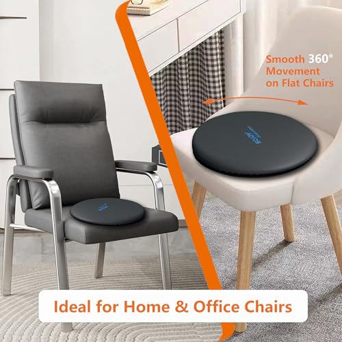iGelComfort Deluxe Gel Swivel Seat Cushion with Supportive Memory Foam 360 Degrees Rotating Seat Cushion for Home