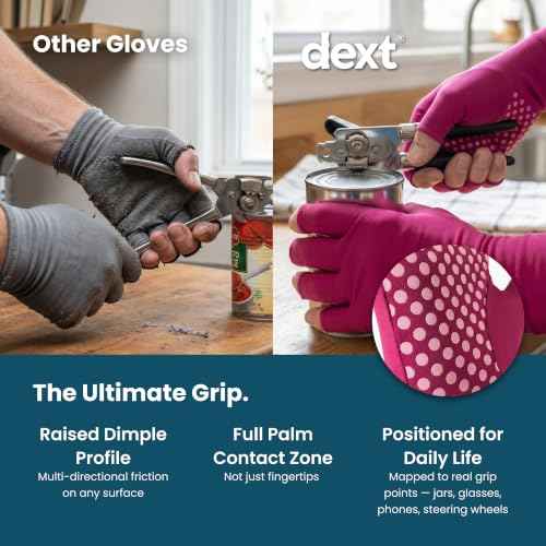 Fingerless Compression Gloves for Men & Women for Everyday Comfort & Hand Support