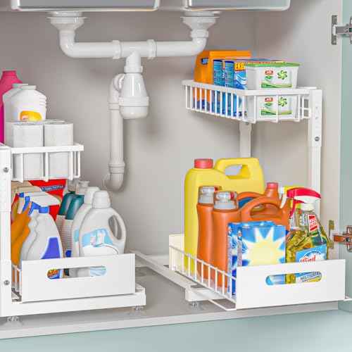 L Shaped Under Sink Organizer
