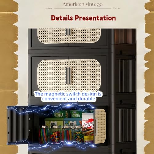 5 Tiers Folding Storage Cabinet