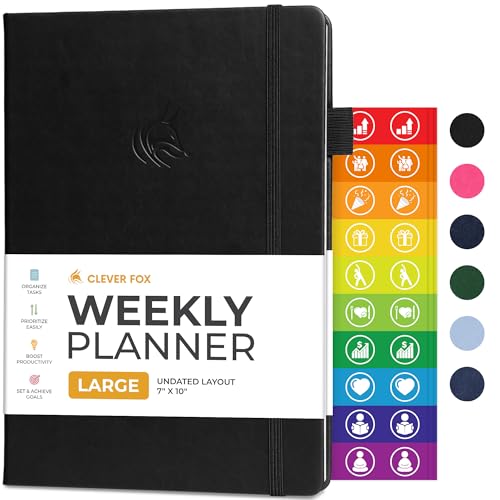 Planner Undated Weekly & Monthly Planner for Productivity