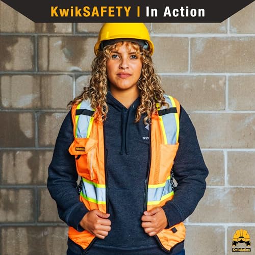FIRST LADY Safety Vest for Women Class 2 ANSI OSHA Hi Vis Vest