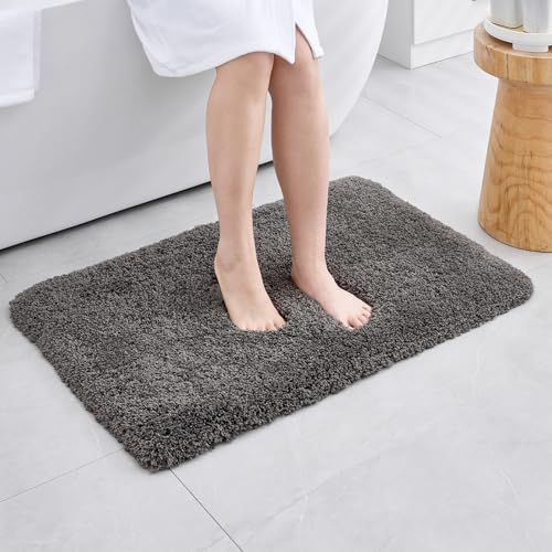 Bathroom Rug Non Slip Fluffy Bath Mat for Bathroom Floor Washable Plush Luxury Bath Rug for Tub Soft Shaggy Shower Sink Mat