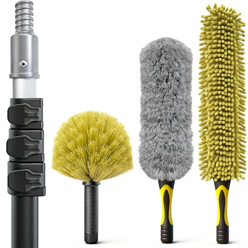 Cobweb Duster with Extension Pole for Cleaning