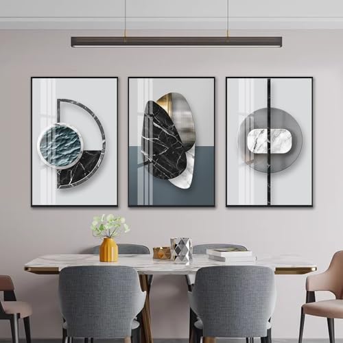 Home Living Room Wall Art Modern Home Bedroom Office Bathroom Wall 3D Abstract Painting