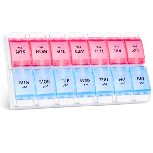 AM PM Weekly 7 Day Pill Organizer