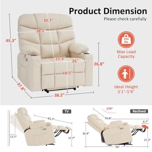 Power Lift Recliner Chair for Elderly