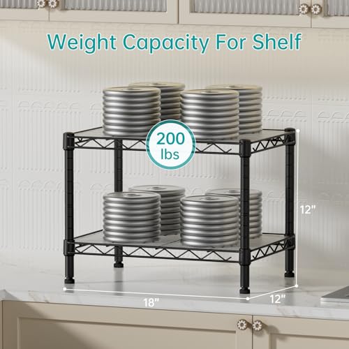 Metal Shelves Wire Shelving Storage Standing Adjustable Shelf Unit