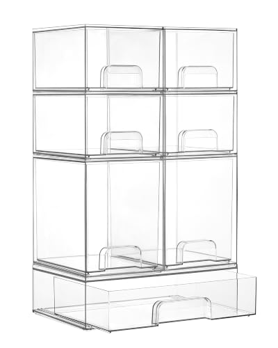 Stackable Storage Drawers Set