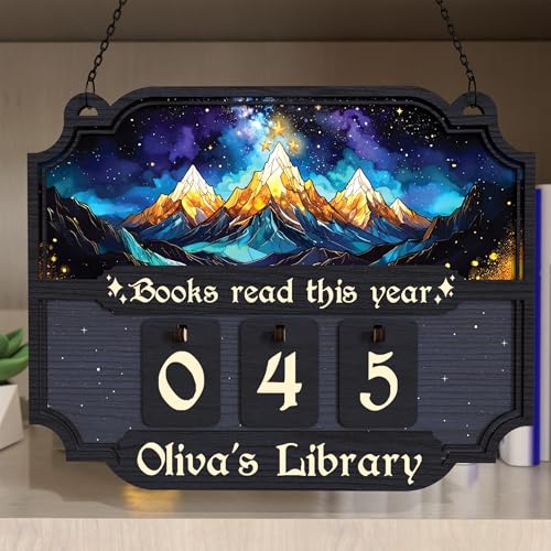 Personalized Books Read This Year Counter