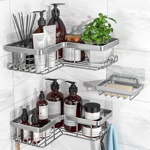Corner Adhesive Shower Caddy