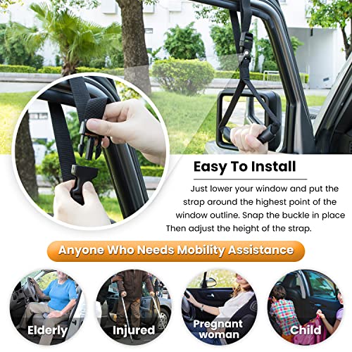 Auto Cane Car Grab Handle Adjustable Standing Aid Safety Vehicle Support Portable Nylon Grip Car Assist Device