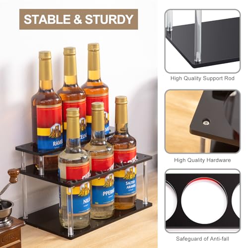 Acrylic Coffee Syrup Organizer