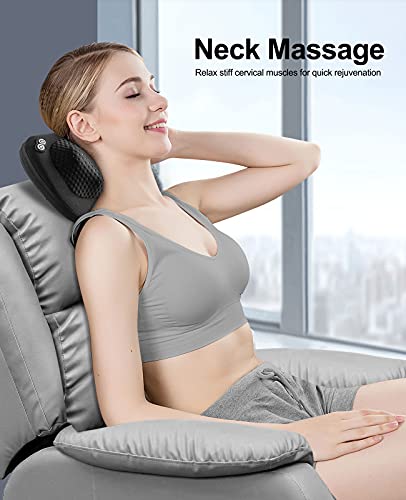 Shiatsu Back Massager with Heat for Pain Relief