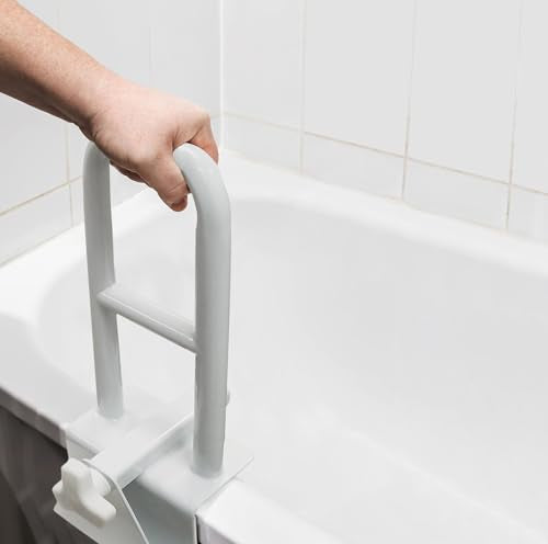 Adjustable Bathtub Safety Rail Shower Grab Bar Handle