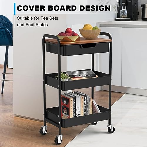 Utility Rolling Cart with Table Top