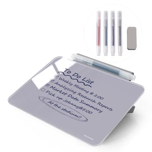 Small Desktop Glass Whiteboard