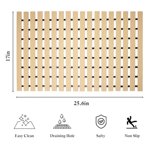 Non Suction Cups Shower Mat