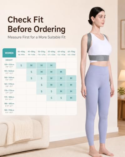 Upper Back Brace Posture Corrector for Women
