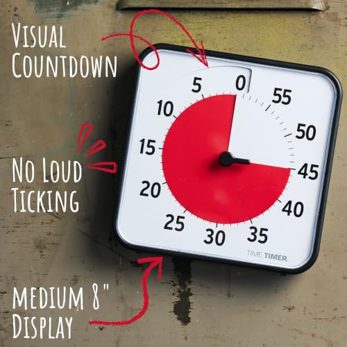 Original Visual Timer 60 Minute Countdown Clock with Dry Erase Activity Card