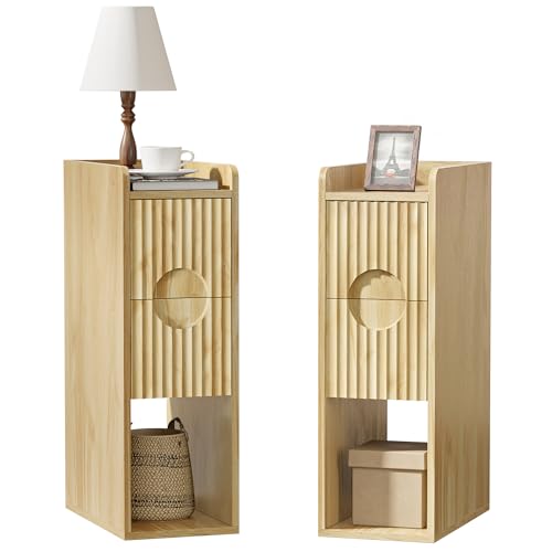 Narrow Nightstand Set of 2