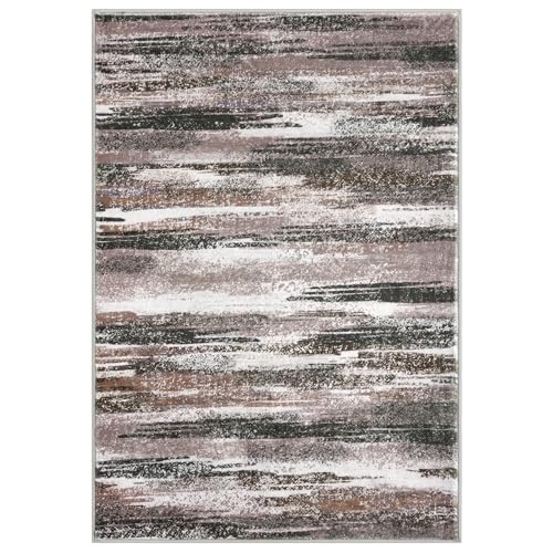 Washable Abstract Rug Non Slip