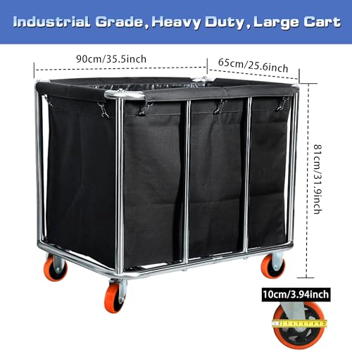 Commercial Laundry Cart with Wheels