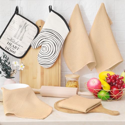 100% Cotton Waffle Weave Kitchen Dish Towels