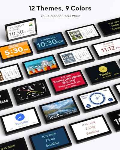 Digital Calendar Day Clock