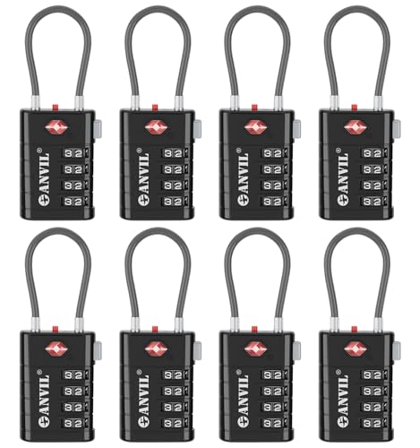 TSA Approved Luggage Locks with Search Alert Indicator