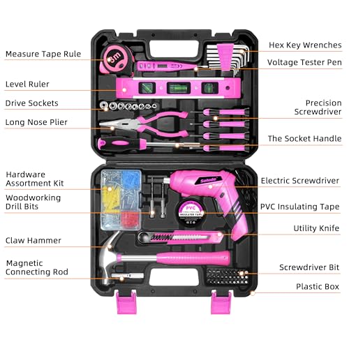 Pink Home Tool Set for Women