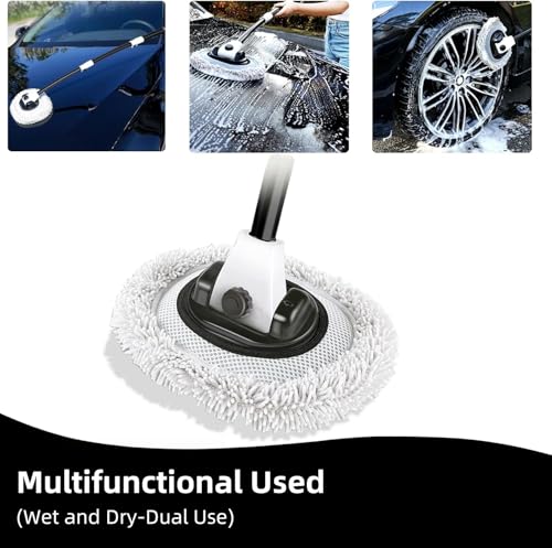15° Curved Car Wash Brush with Long Handle