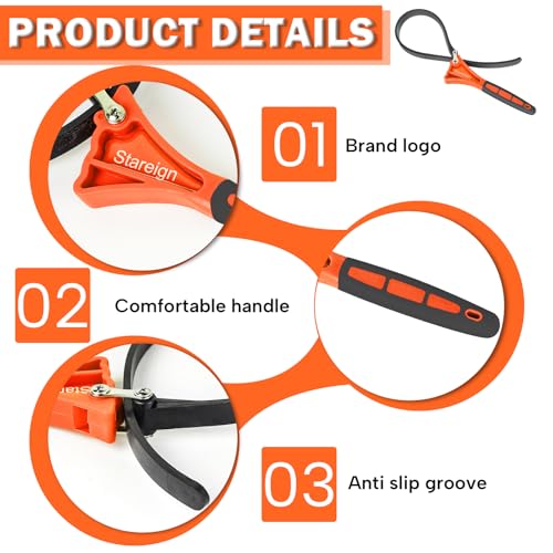 2 Pack Rubber Strap Wrench
