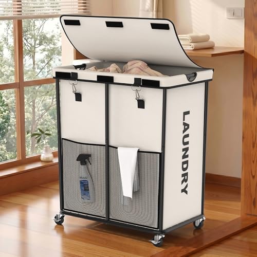 Laundry Basket with Wheels