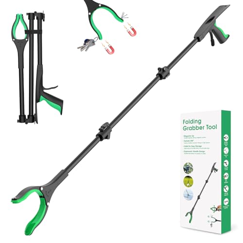 Extra Long Foldable Reacher Grabber Pickup Tool