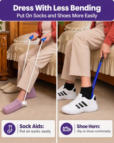 Hip Kit Seniors Total Hip Replacement After Surgery with Grabber Reacher Tool