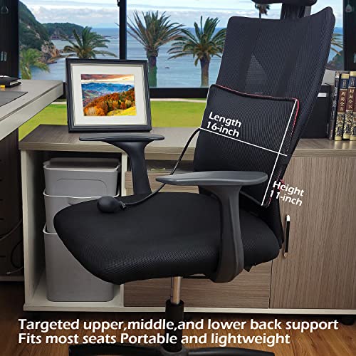 Inflatable Lumbar Support Pillow for Office Chair and Car Seat