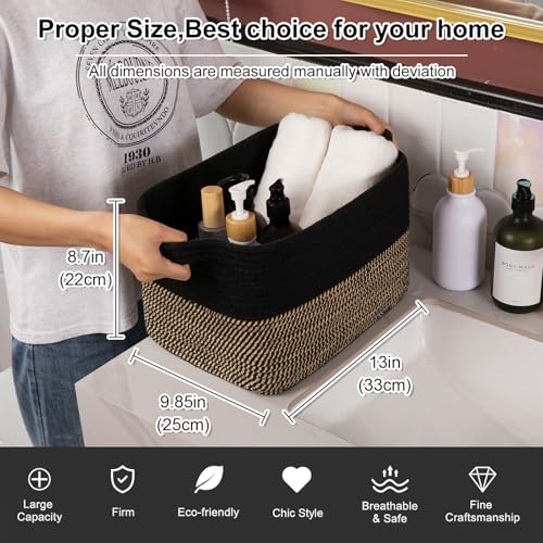 Woven Storage Basket for Shelves