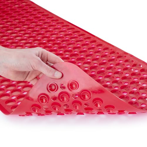 39"x16" Power Grip Non Slip Bathtub Shower Mat