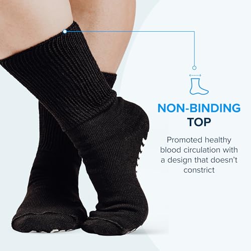 2 Pairs Extra Wide Socks for Swollen Feet