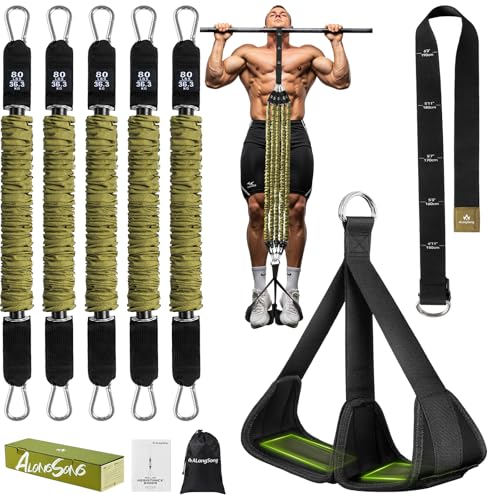 Pull Up Assistance Bands with Foot Support Pedal