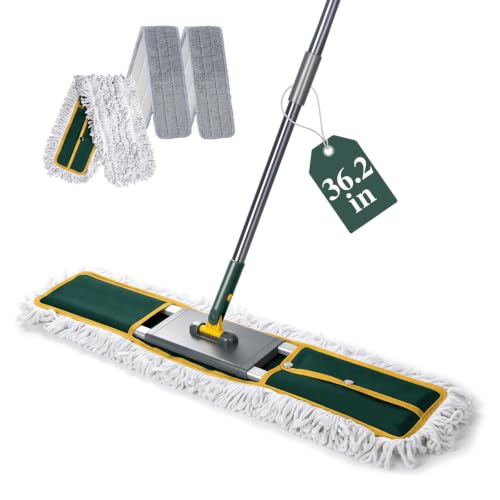 Flat Mop with Stainless Steel Handle