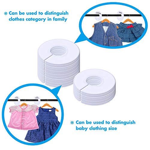 Round Clothing Size Closet Rack Dividers Hangers Separator