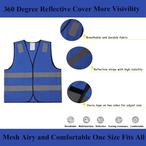 Safety Vests 10 Bulk Pack