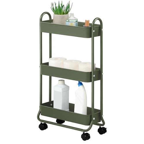Slim Rolling Storage Cart