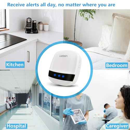 Caregiver Pager Wireless Call Button Call Bell Alert Button Nurse Alert System for Home
