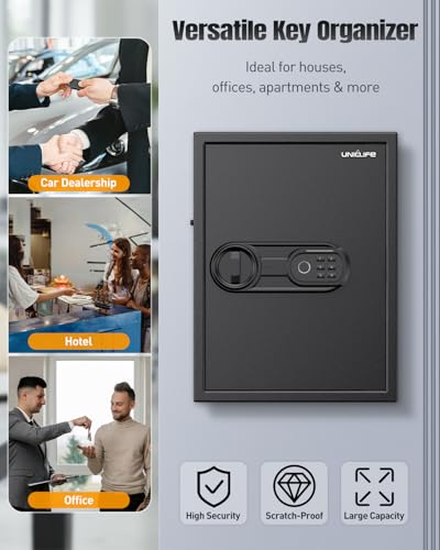 70 71 Position Key Cabinet with Combination & Key Lock and Fingerprint Key Cabinet with Anti