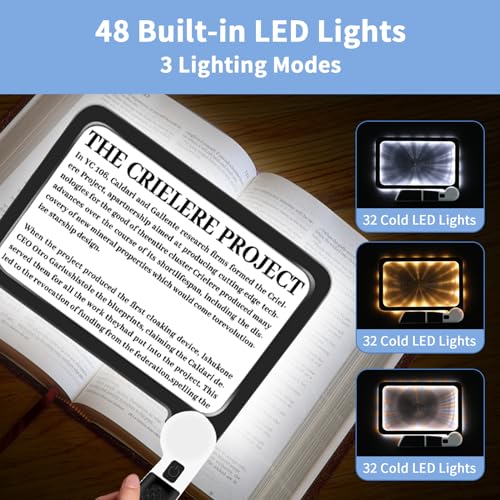 5X Magnifying Glass with Light