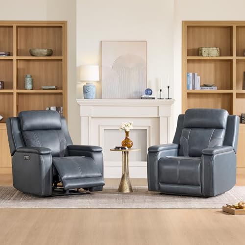 Genuine Leather Power Recliner Chairs
